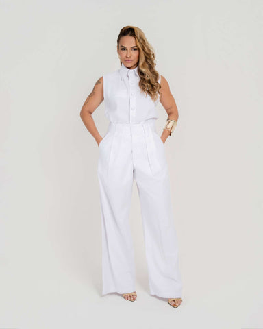 CALÇA PANTALONA MAXI PREGAS