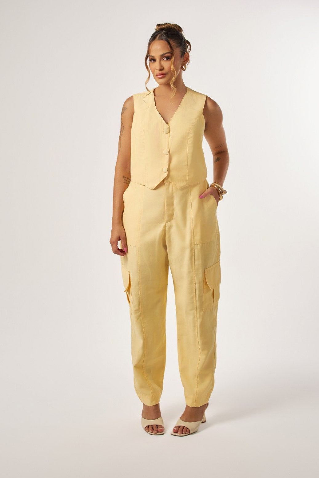 CALÇA BAGGY BOLSOS CARGO