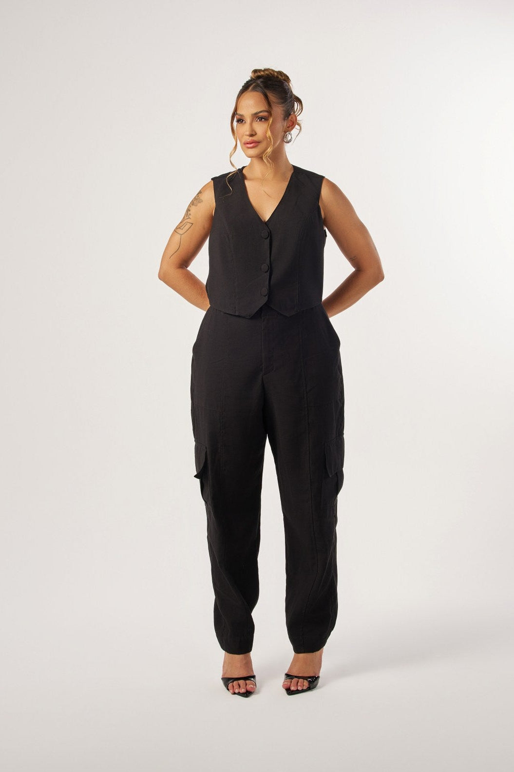 CALÇA BAGGY BOLSOS CARGO