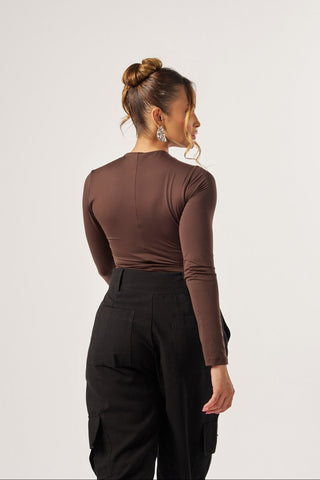 BODY GOLA ALTA COM DRAPEADOS