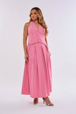 SAIA MIDI ALFAIATARIA COM PREGAS