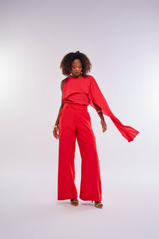 BLUSA OMBRO ÚNICO MAXI JABOUR