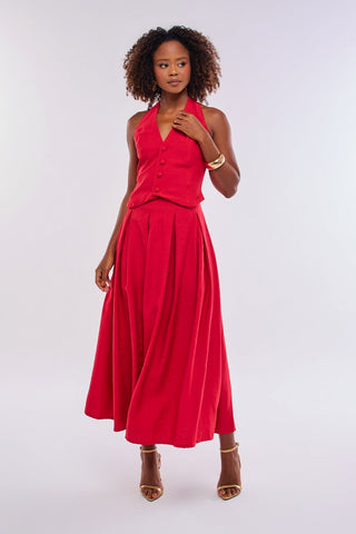 SAIA MIDI ALFAIATARIA COM PREGAS