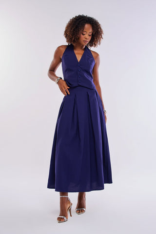 SAIA MIDI ALFAIATARIA COM PREGAS