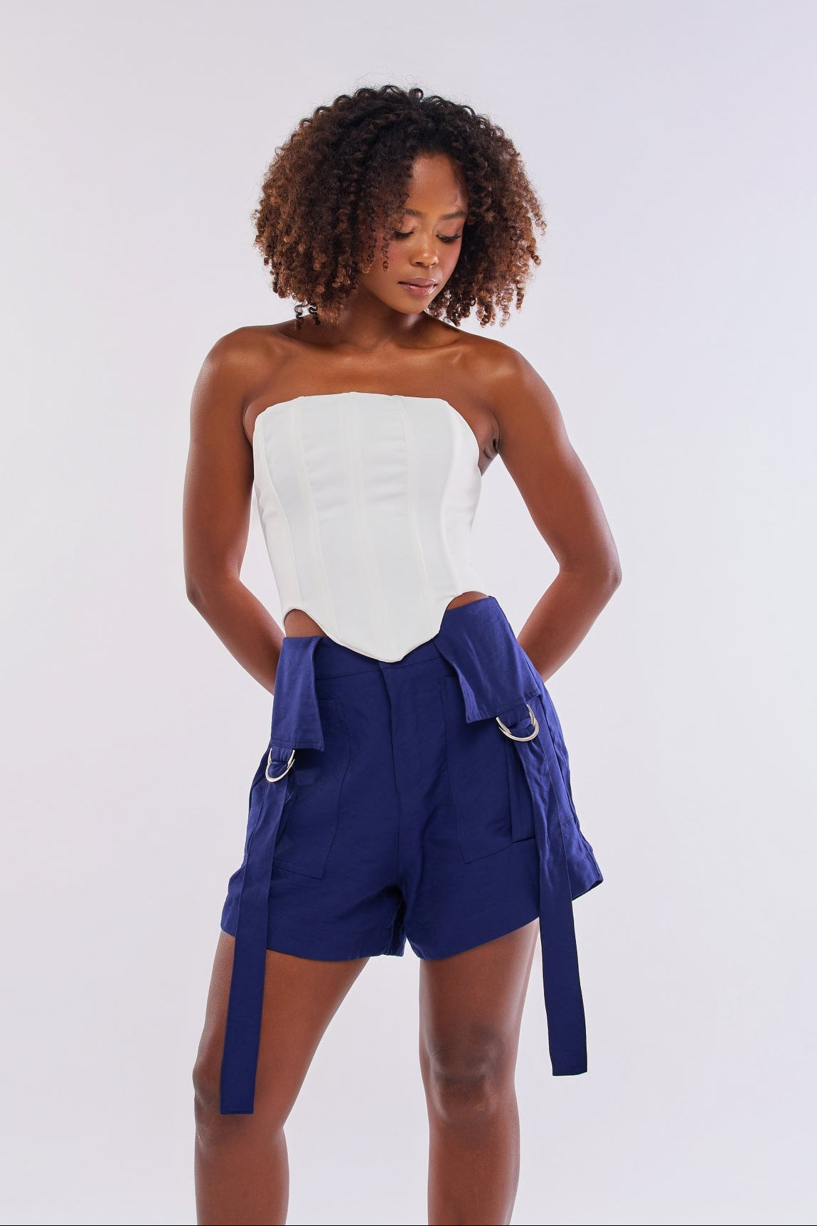 CORSET ALFAIATARIA TOMARA QUE CAIA