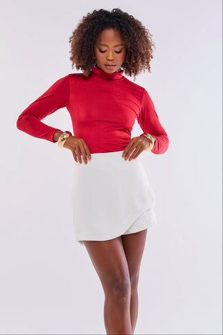 SHORT SAIA ALFAIATARIA BARRA ASSIMÉTRICO