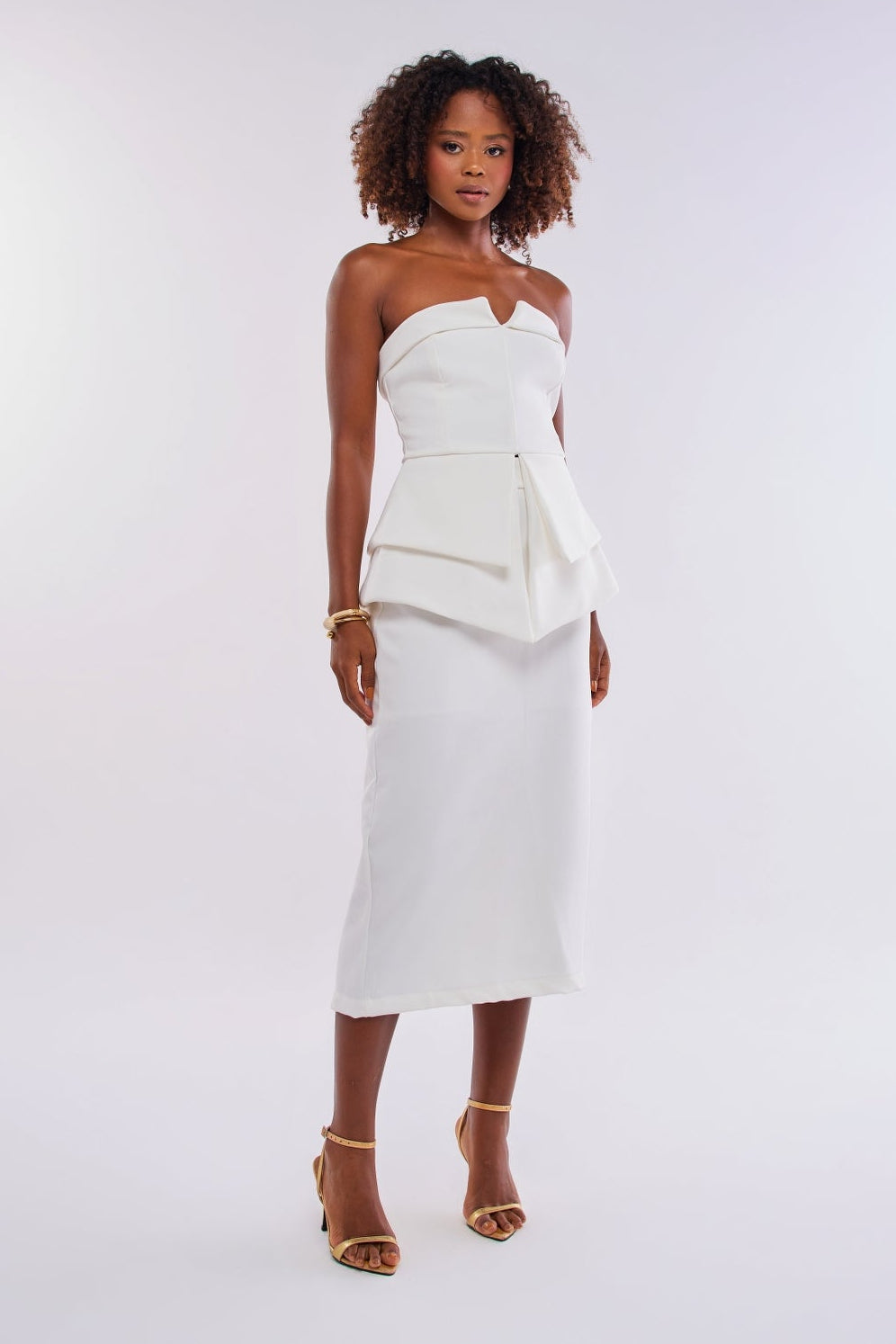 BLUSA PEPLUM DUPLO ALFAIATARIA