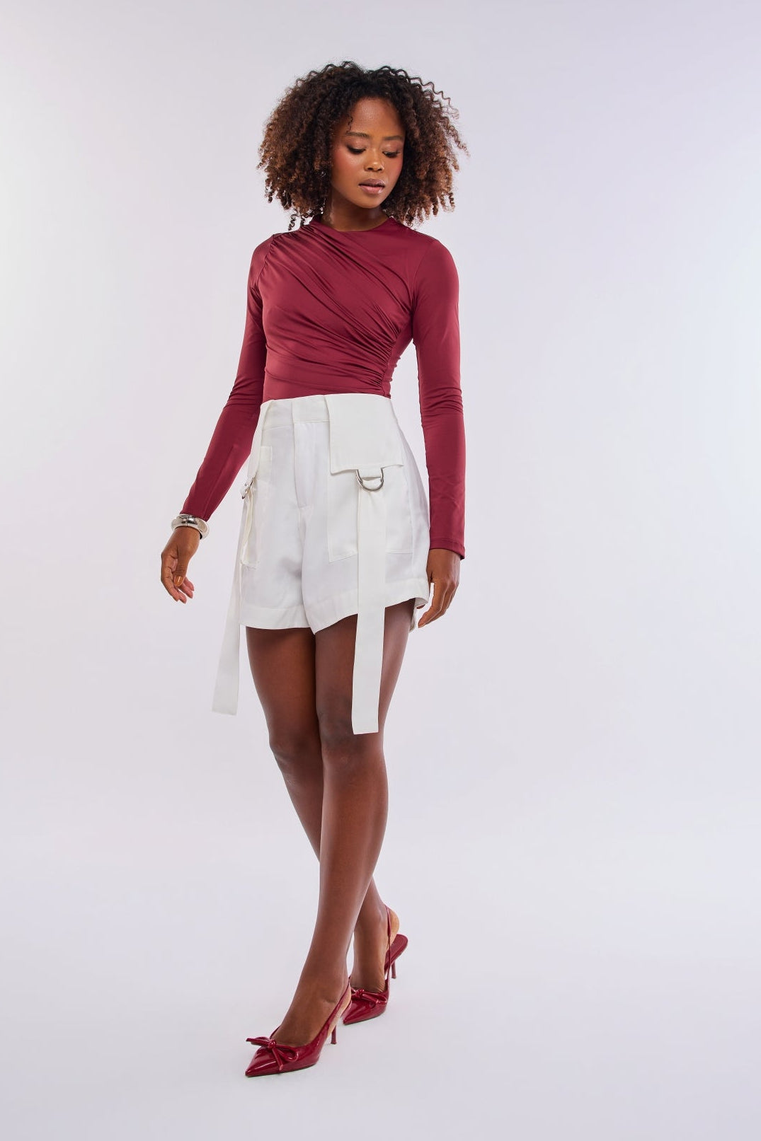 BODY GOLA ALTA COM DRAPEADOS