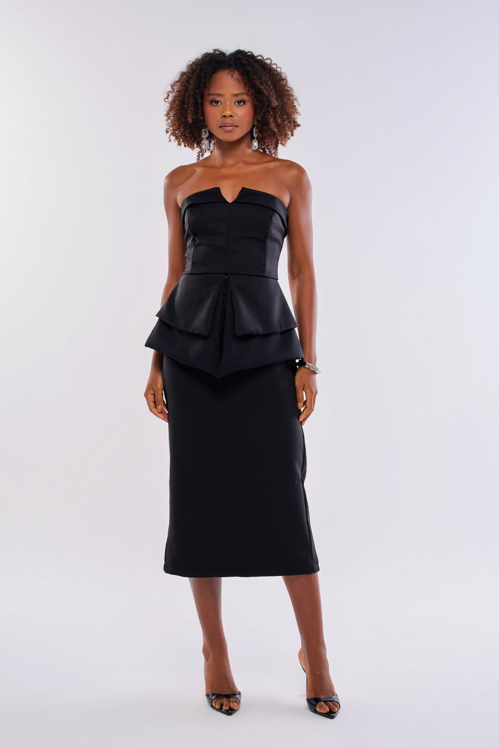 BLUSA PEPLUM DUPLO ALFAIATARIA