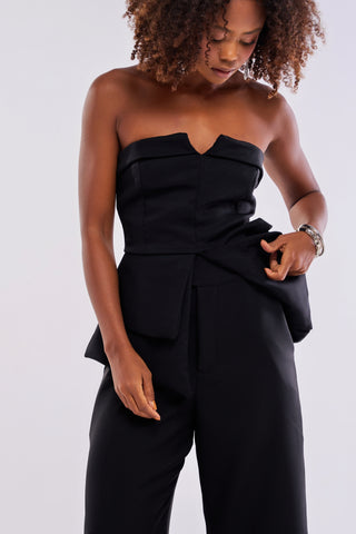 BLUSA PEPLUM DUPLO ALFAIATARIA