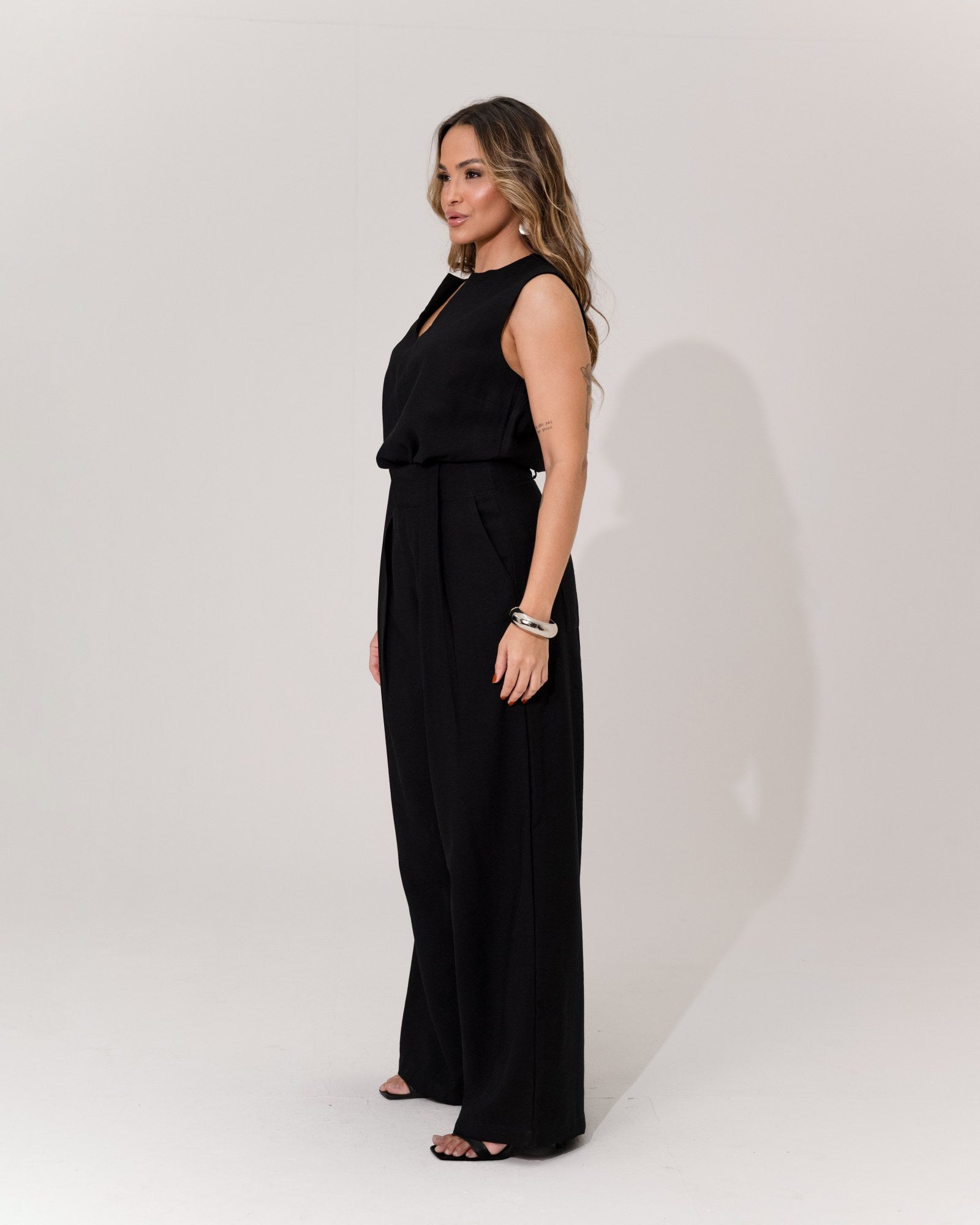 CALÇA PANTALONA MAXI PREGAS