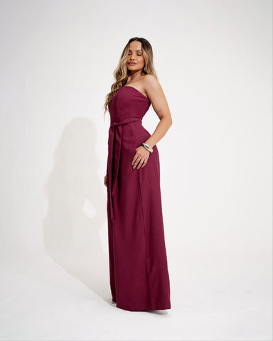 MACACÃO PANTALONA COM FAIXA