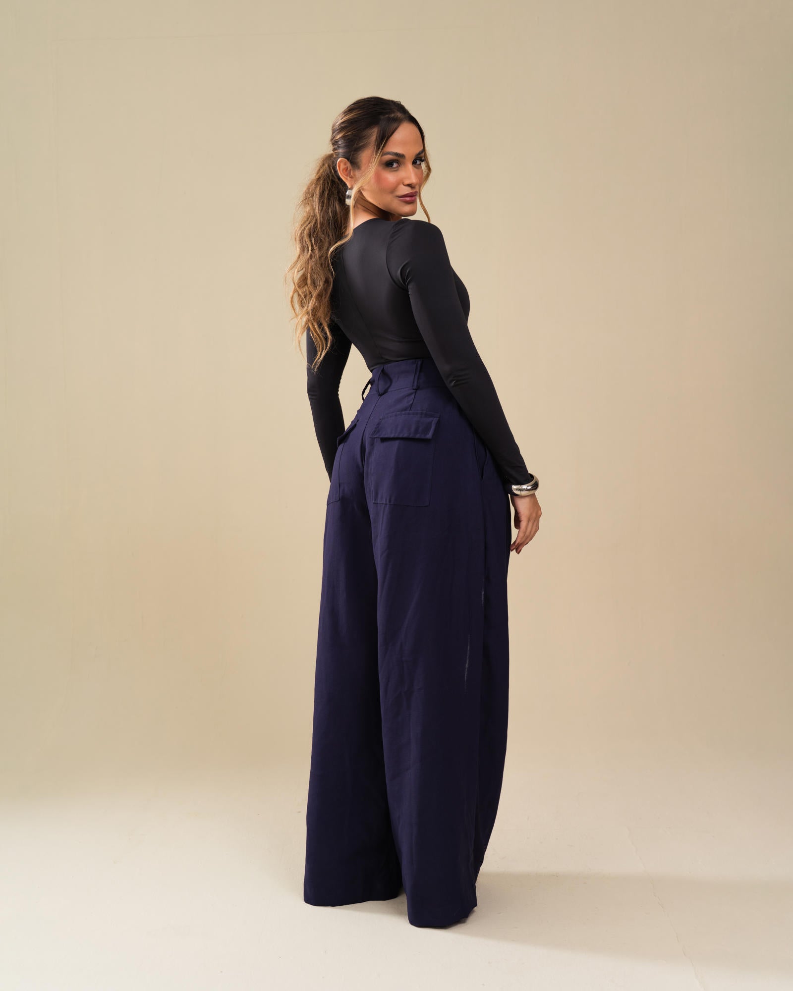 CALÇA ALFAIATARIA PANTALONA COM PREGAS