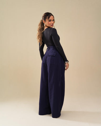 CALÇA ALFAIATARIA PANTALONA COM PREGAS