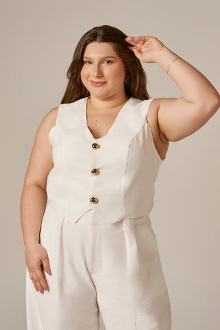 COLETE CROPPED MAXI BOTÕES