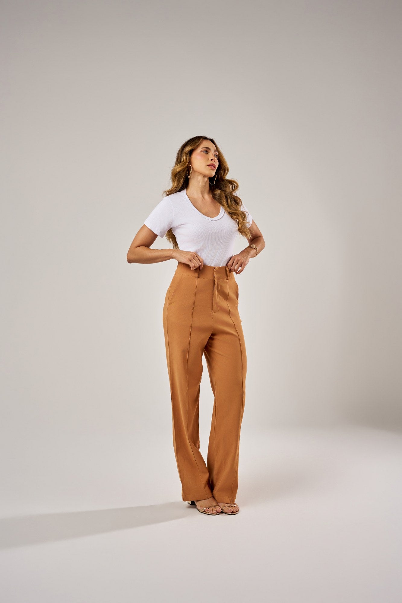 BLUSA MANGA CURTA GOLA V