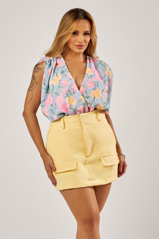 BODY DRAPEADO COM LAÇOS BOTANIC