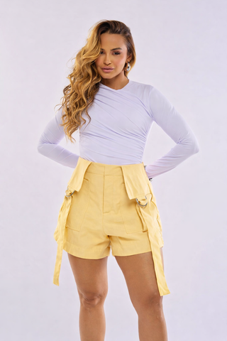 SHORT BOLSOS CARGO COM AJUSTES