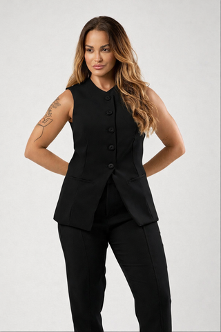 BLUSA ALFAIATARIA ALONGADA