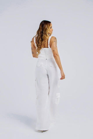 CALÇA WIDELEG BOLSOS CARGO