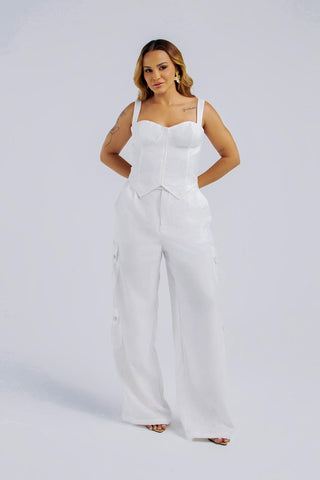 CALÇA WIDELEG BOLSOS CARGO