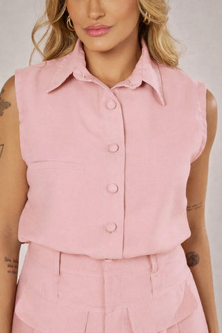 CAMISA CLÁSSICA SEM MANGAS