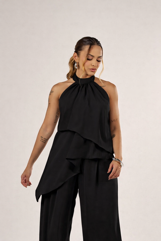 BLUSA FRENTE ÚNICA ASSIMÉTRICA